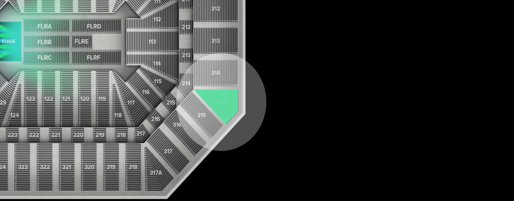 Seat view from Upper