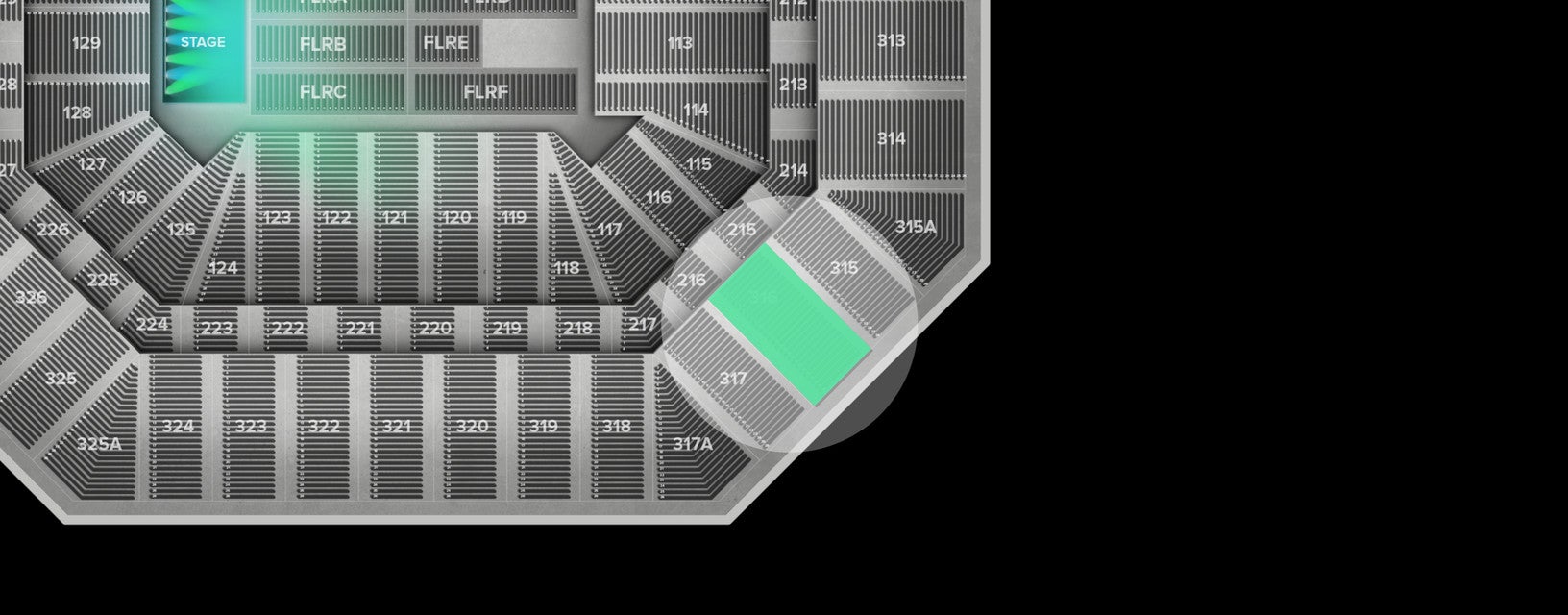 Seat view from Upper