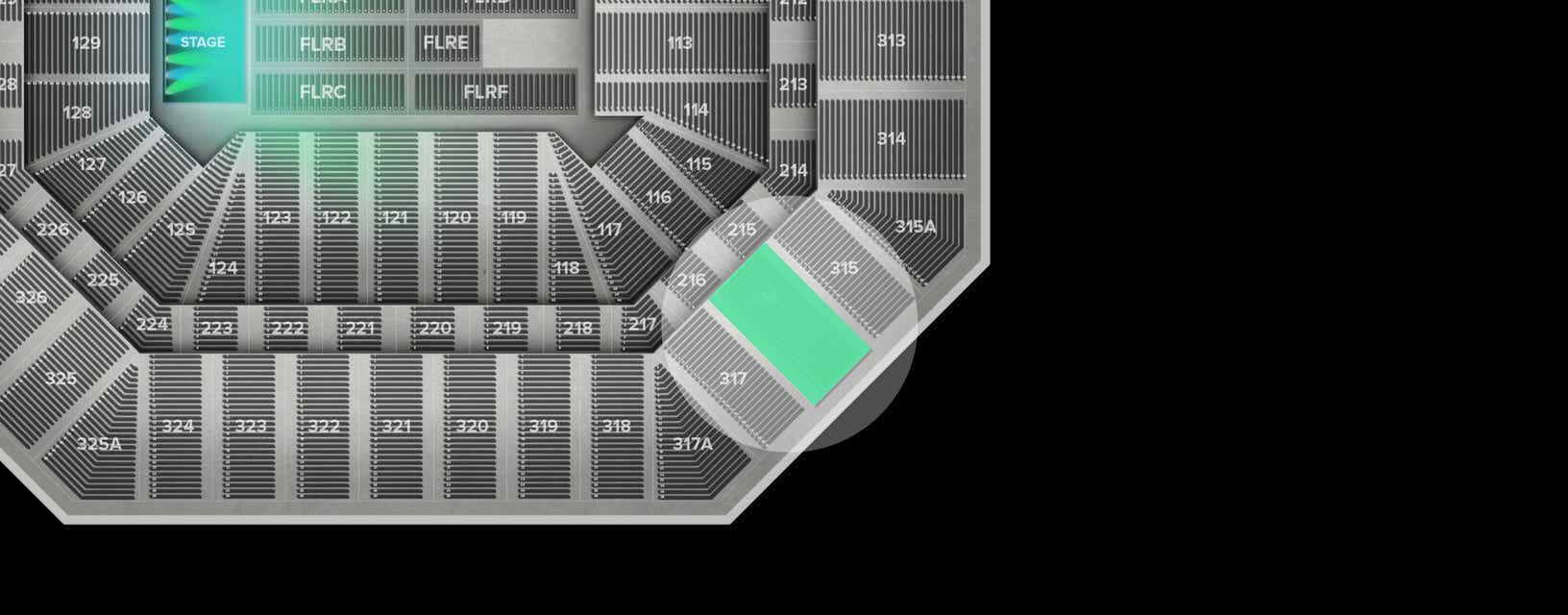 Seat view from Upper