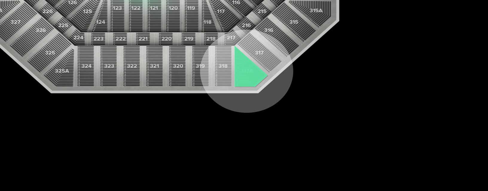 Seat view from Upper
