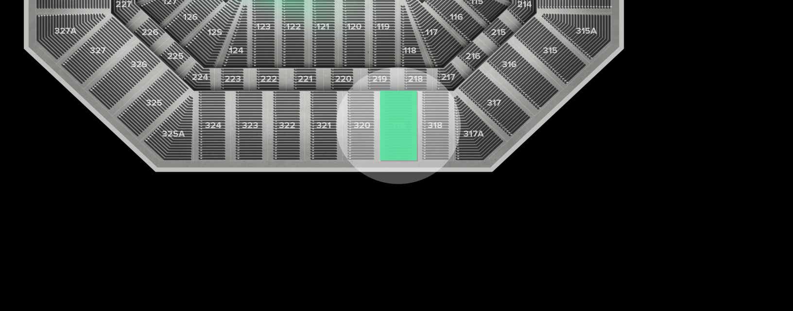 Seat view from Upper