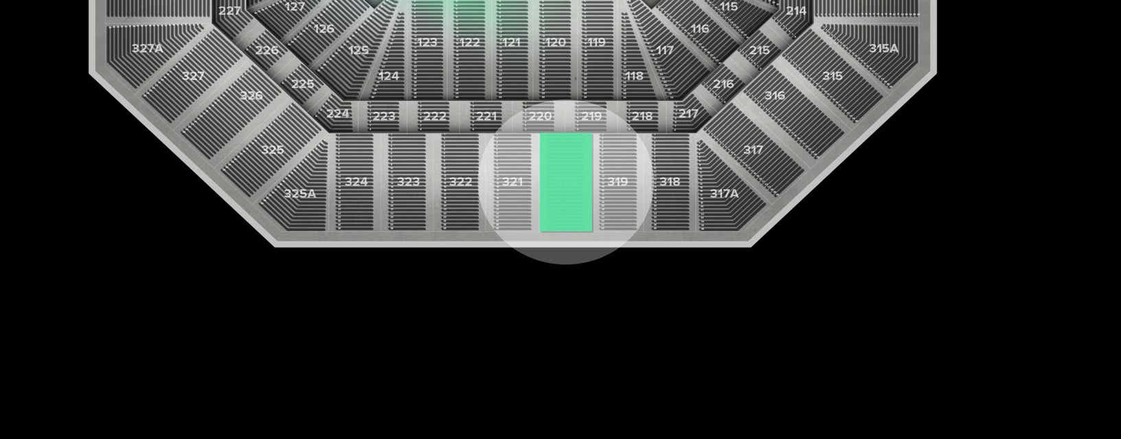 Seat view from Upper