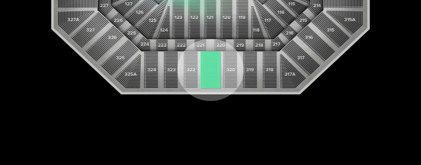 Seat view from Upper