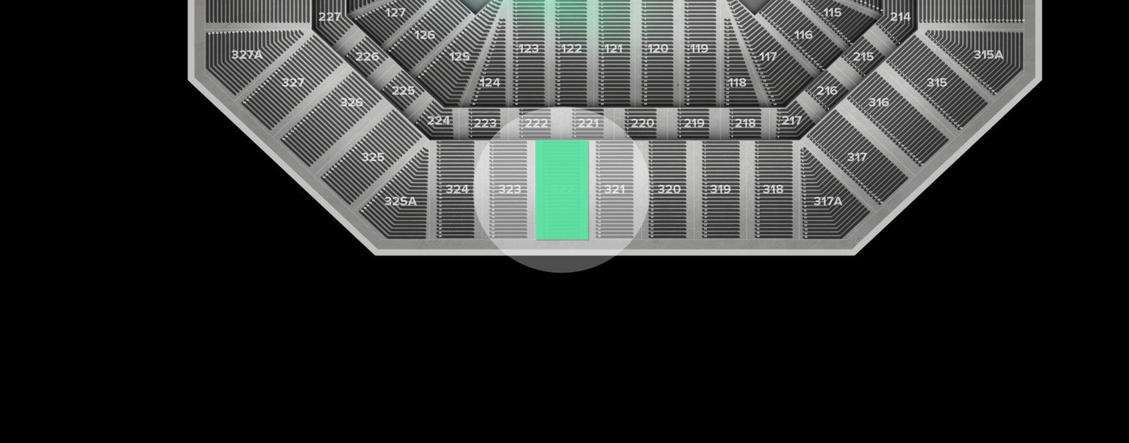 Seat view from Upper