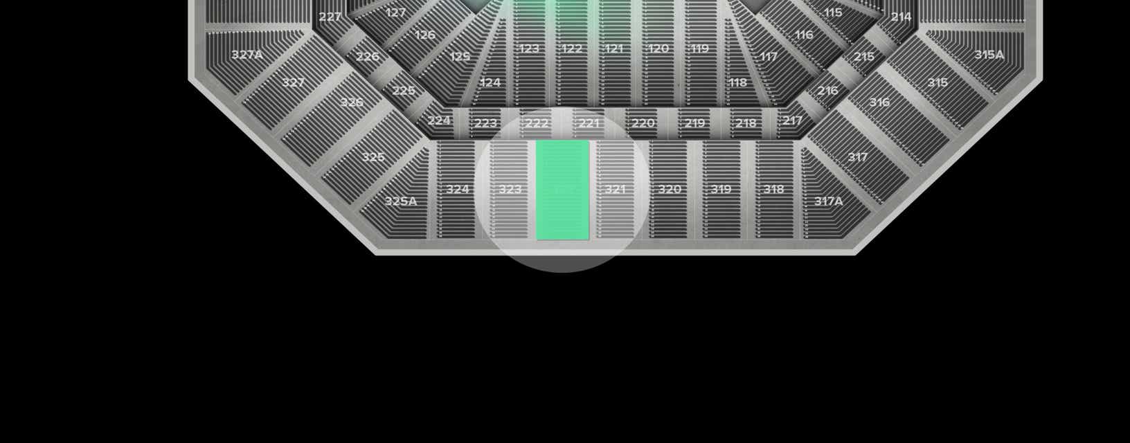 Seat view from Upper