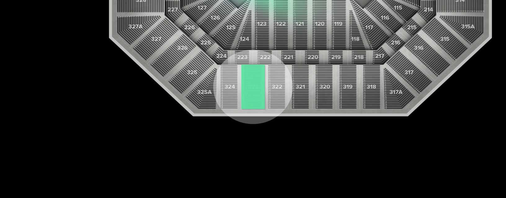 Seat view from Upper