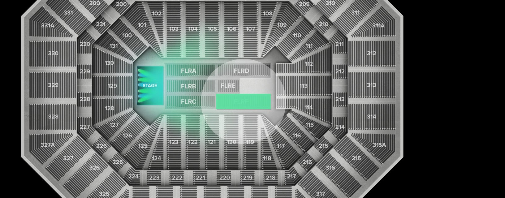 Seat view from Floor