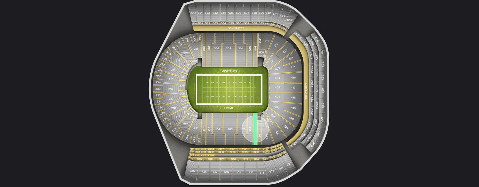 Seat view from West