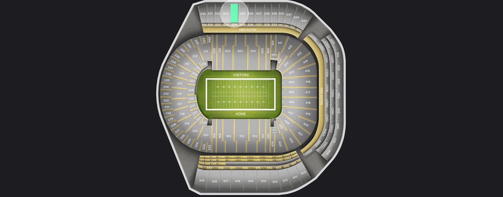 Seat view from East Upper