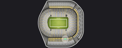 Seat view from Upper Level Club