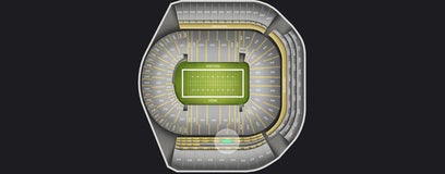 Seat view from Upper Level Club