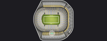 Seat view from Upper Level Club