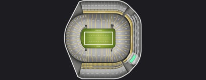Seat view from Upper Level Club