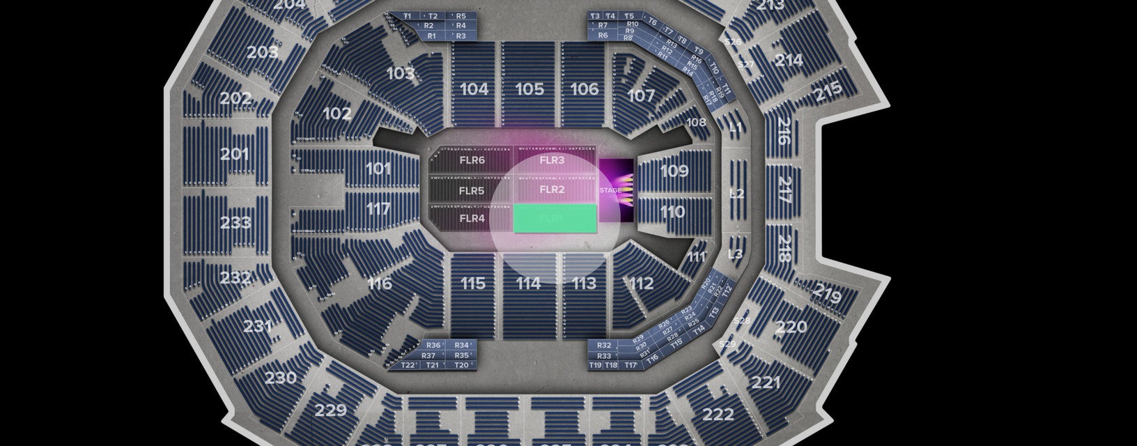 Seat view from Floor