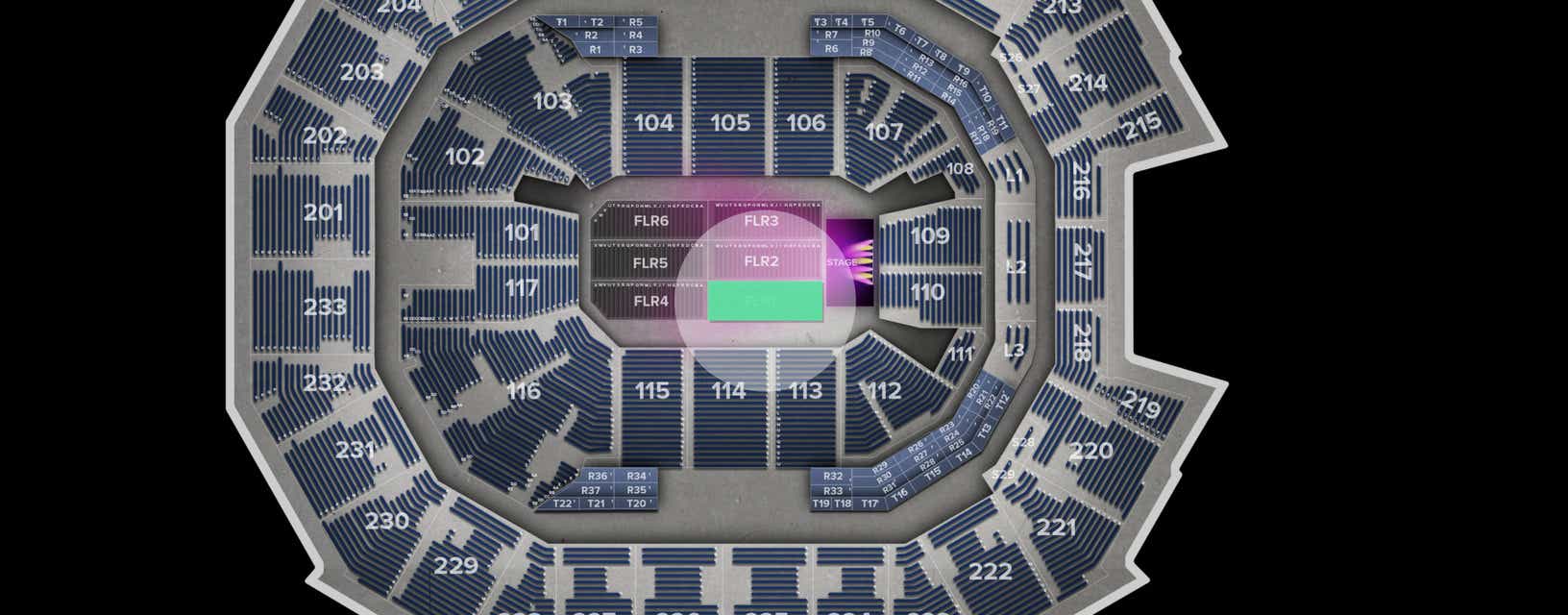 Seat view from Floor