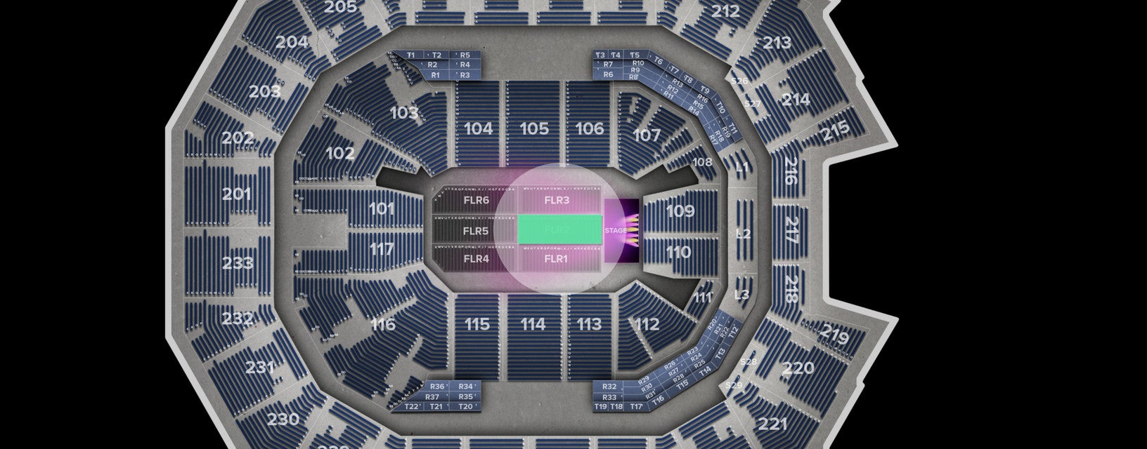 Seat view from Floor