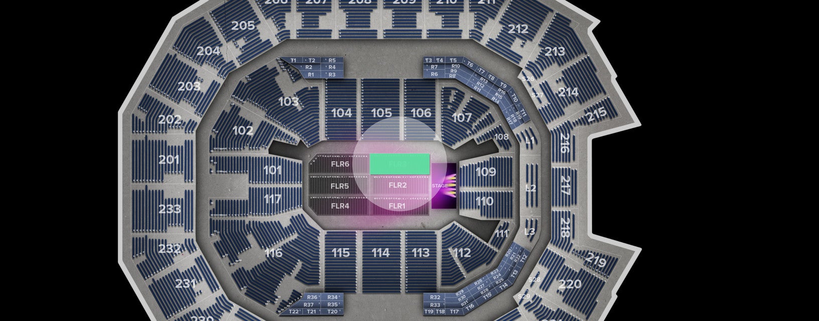 Seat view from Floor