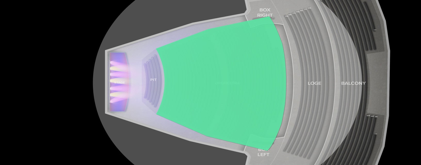 Seat view from Orchestra