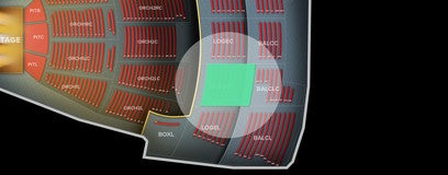 Seat view from Loge Left Center