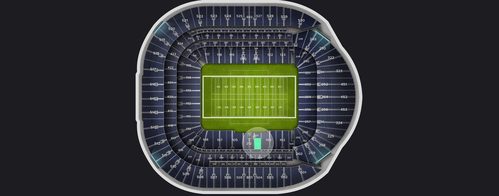 Seat view from Level 1