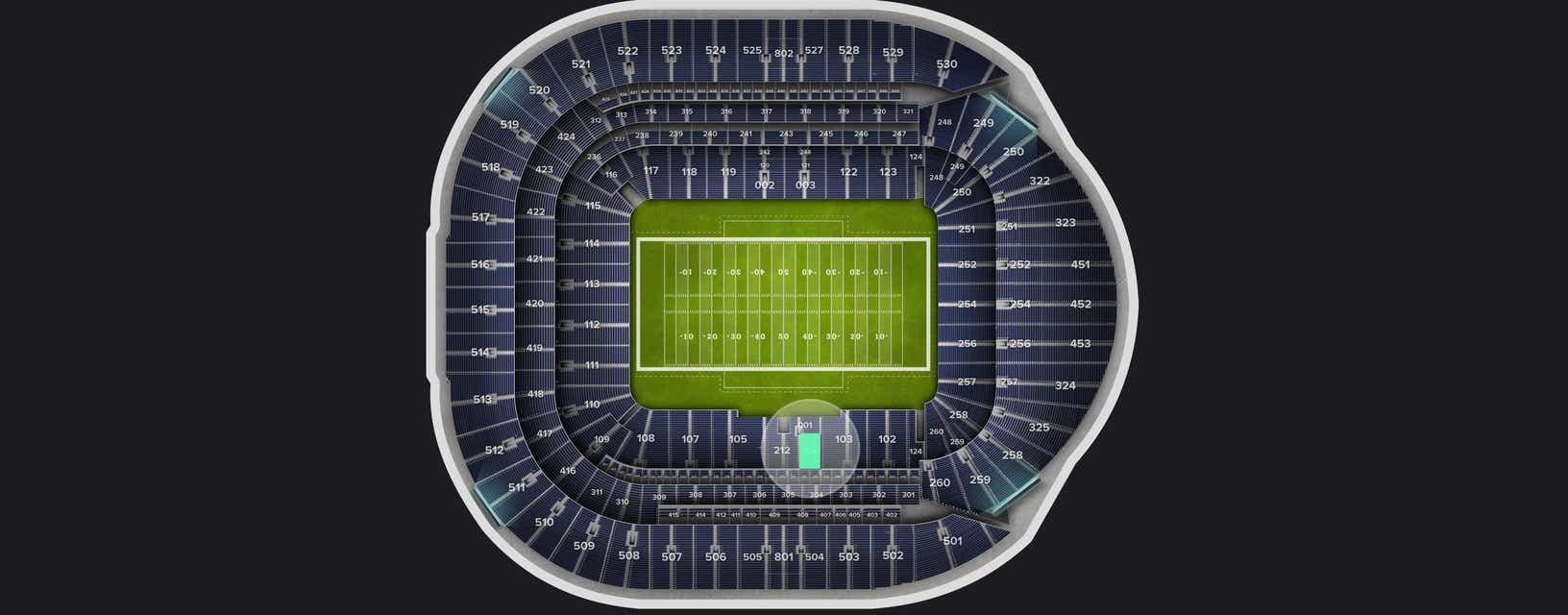 Seat view from Level 1