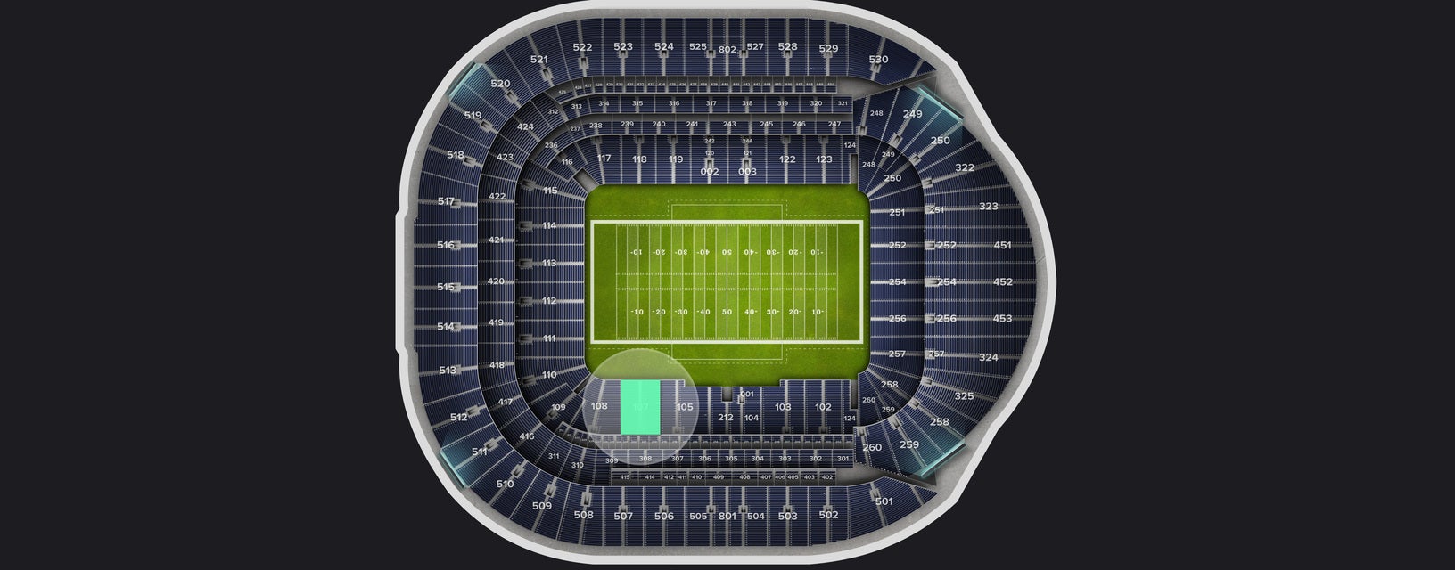 Seat view from Level 1