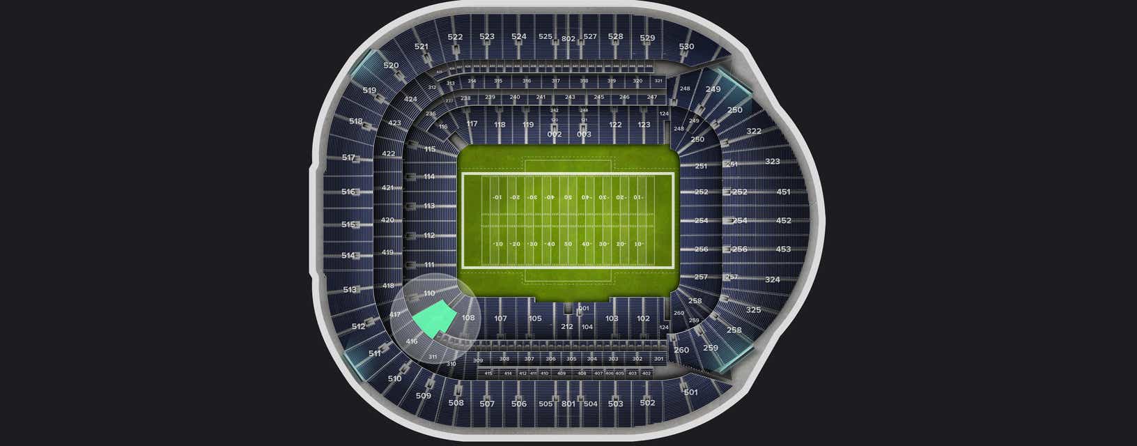Seat view from Level 1
