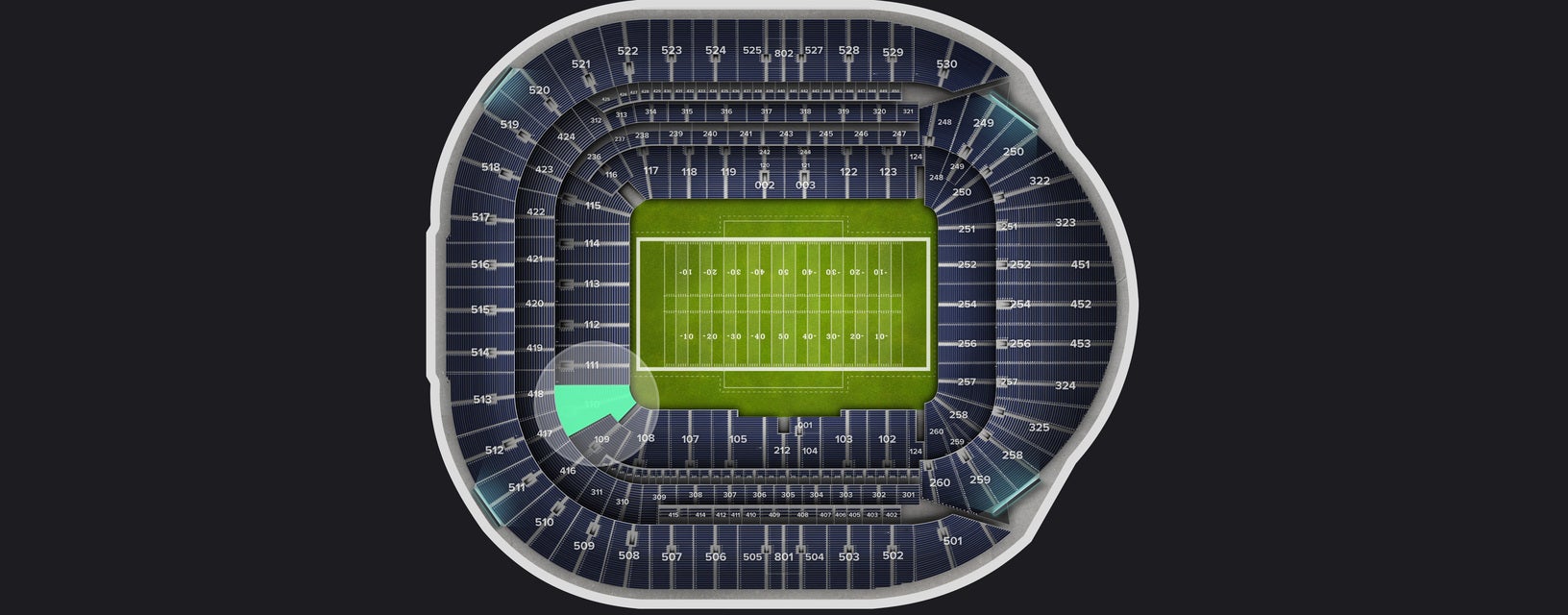 Seat view from Level 1