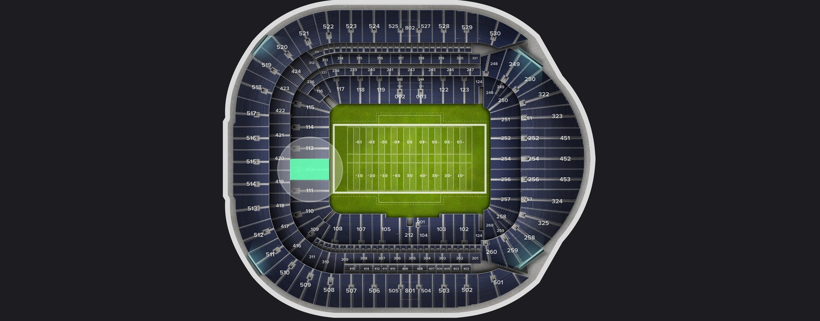 Seat view from Level 1