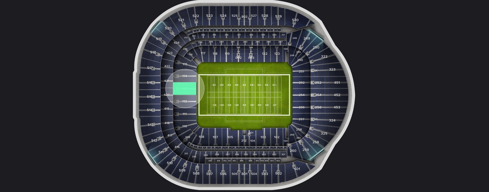 Seat view from Level 1