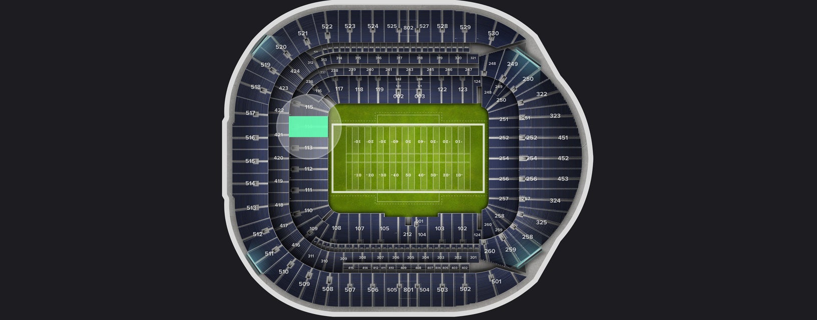 Seat view from Level 1