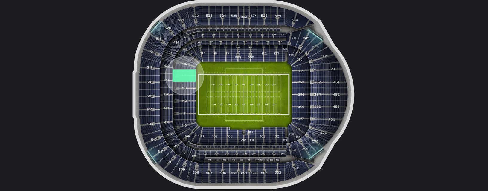 Seat view from Level 1