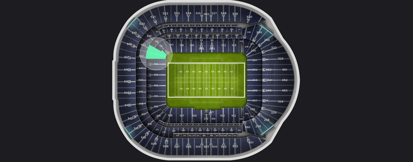 Seat view from Level 1