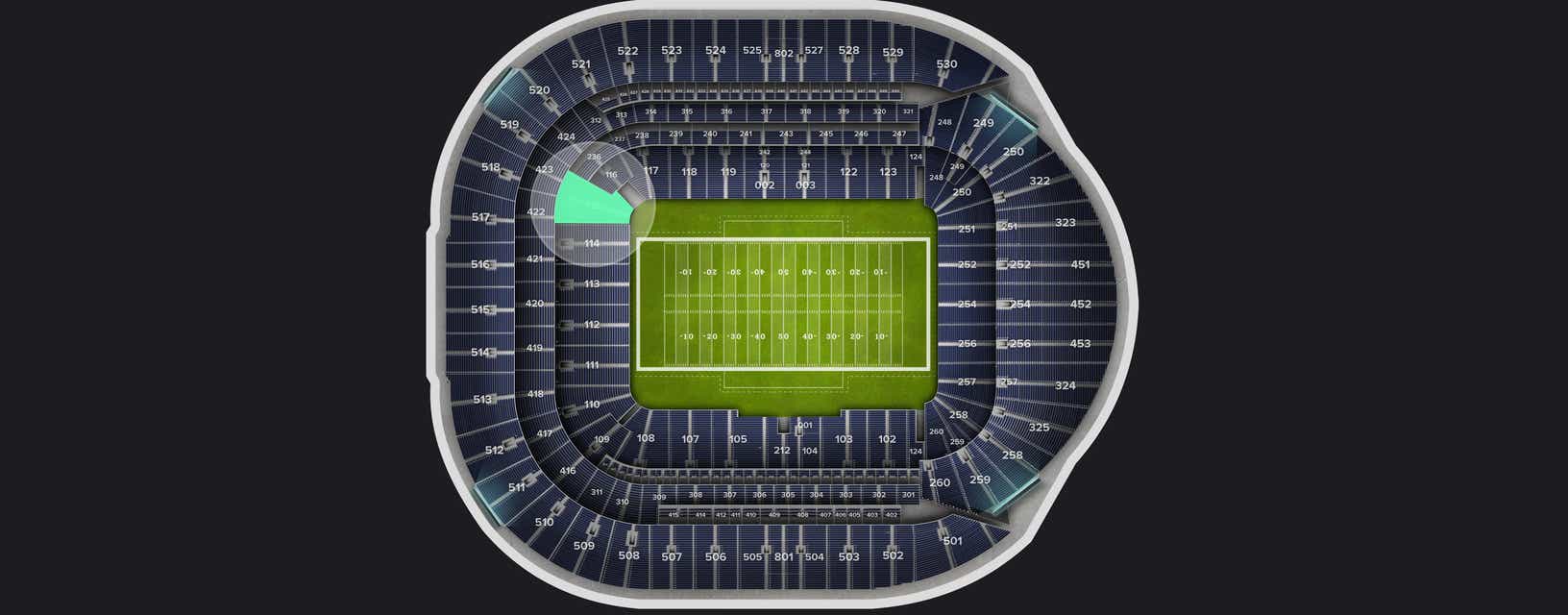 Seat view from Level 1