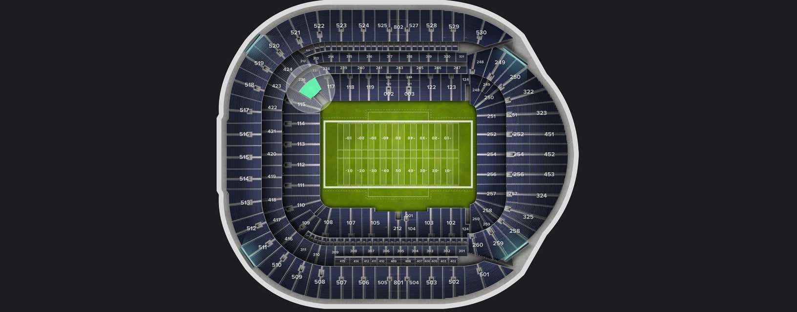Seat view from Level 1