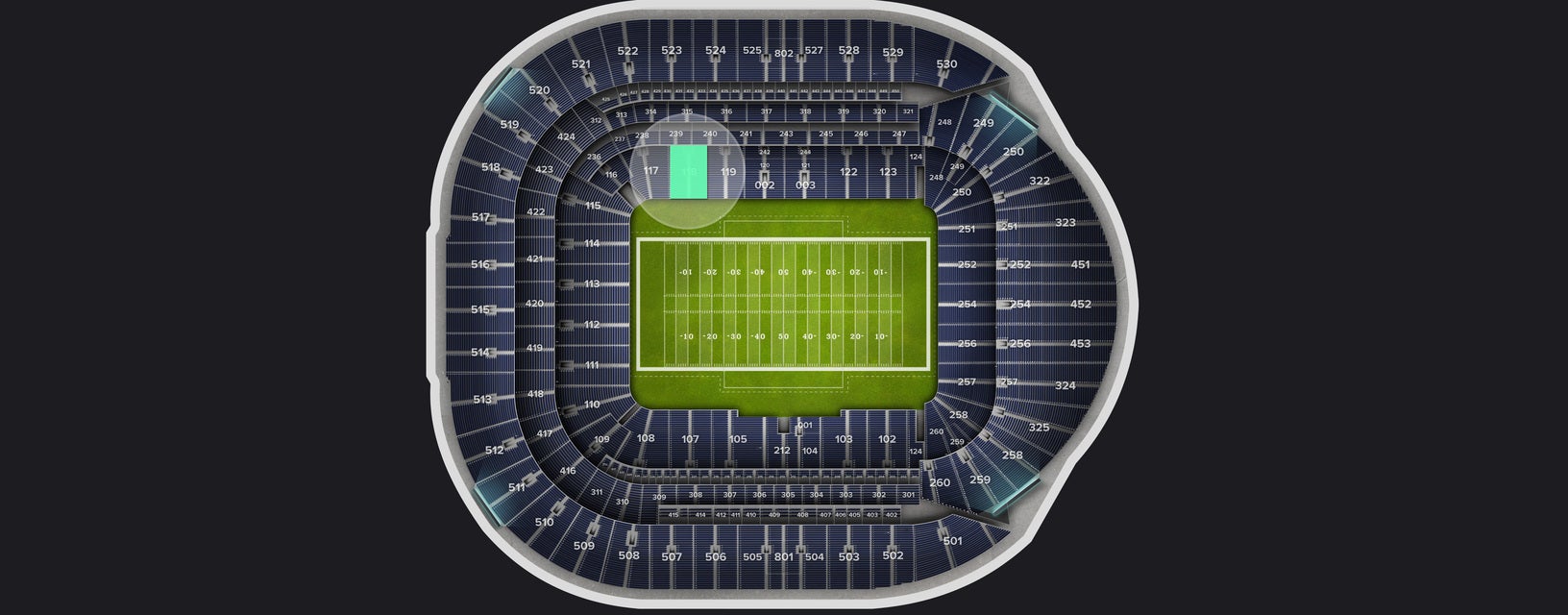 Seat view from Level 1