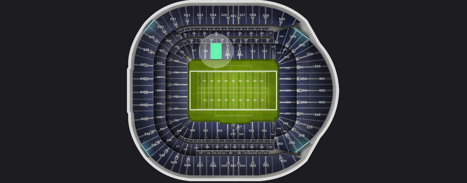 Seat view from Level 1