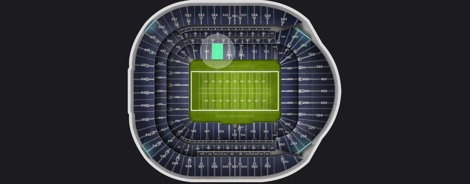 Seat view from Level 1