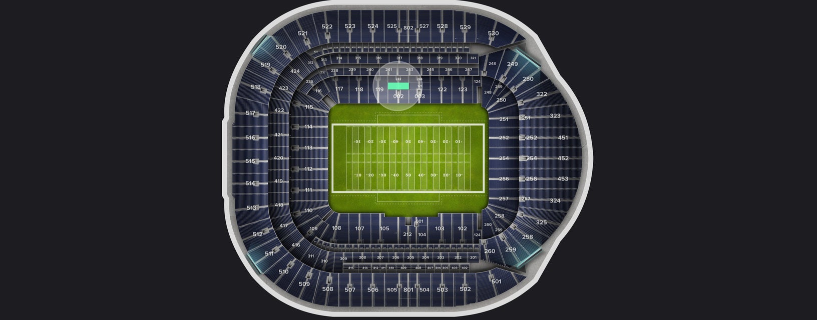 Seat view from Level 1