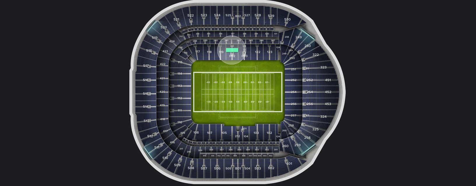 Seat view from Level 1