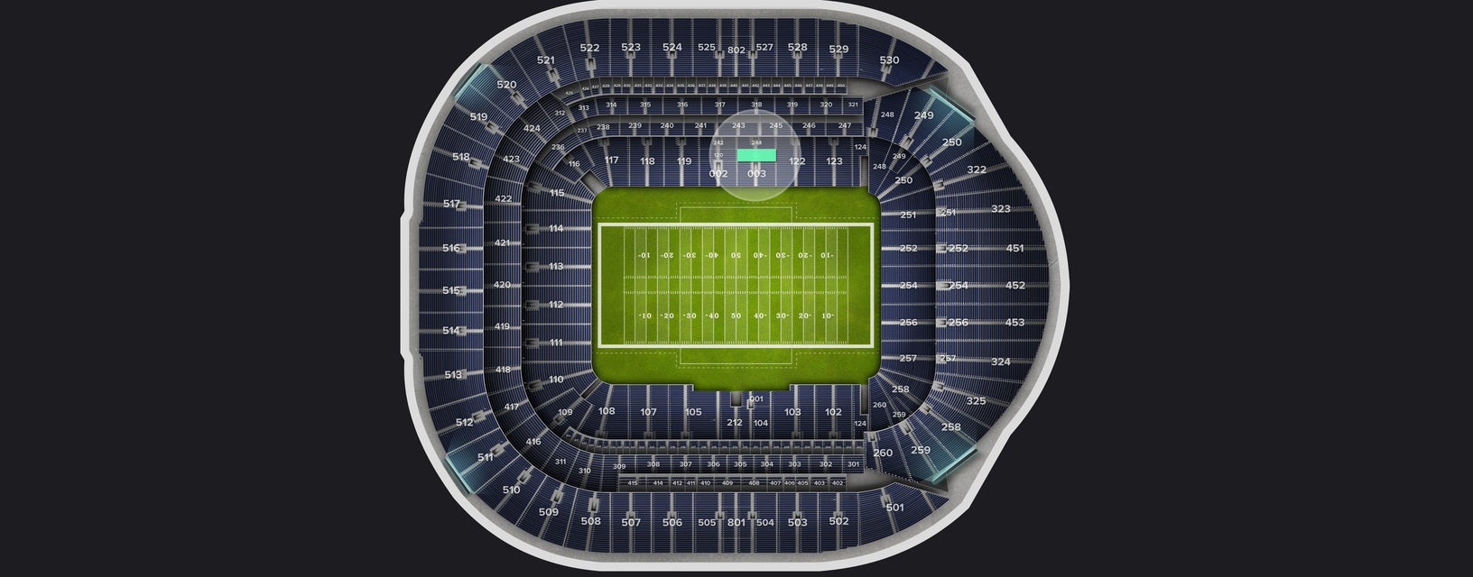 Seat view from Level 1