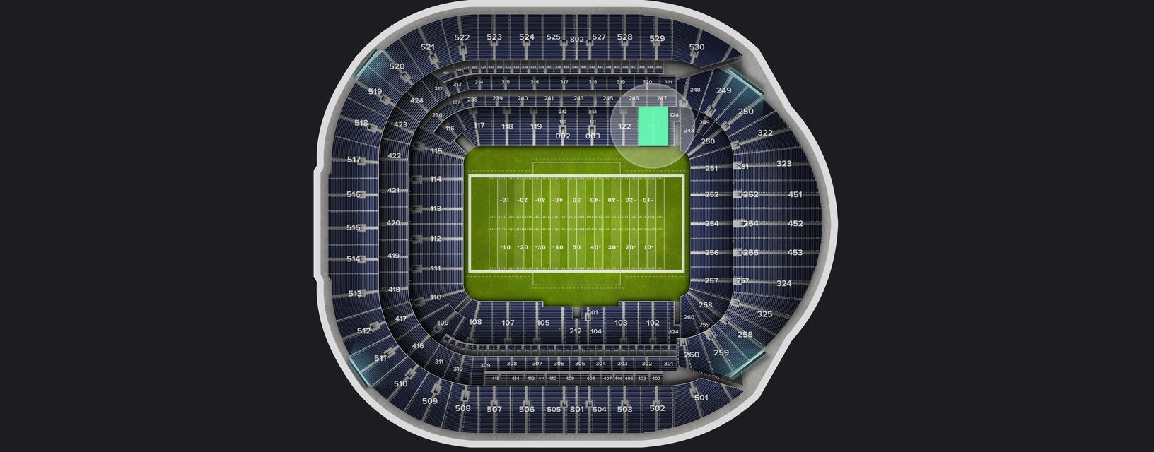 Seat view from Level 1