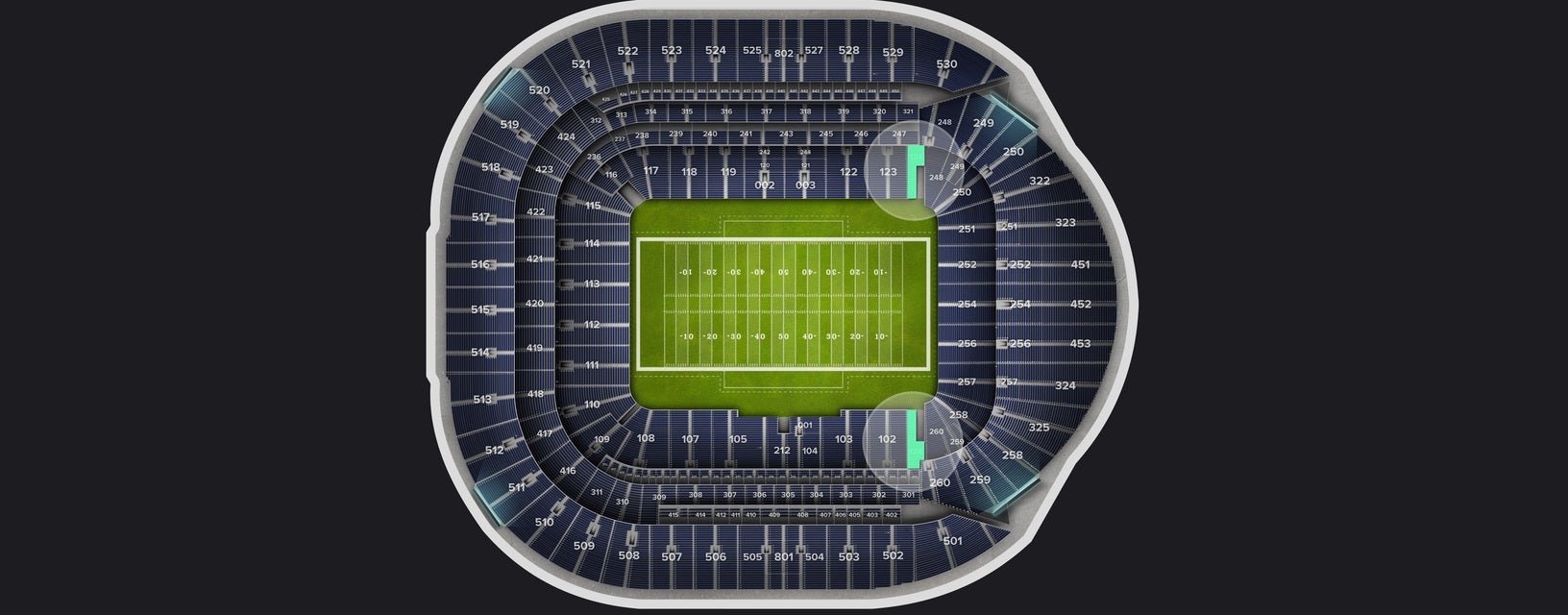 Seat view from Level 1