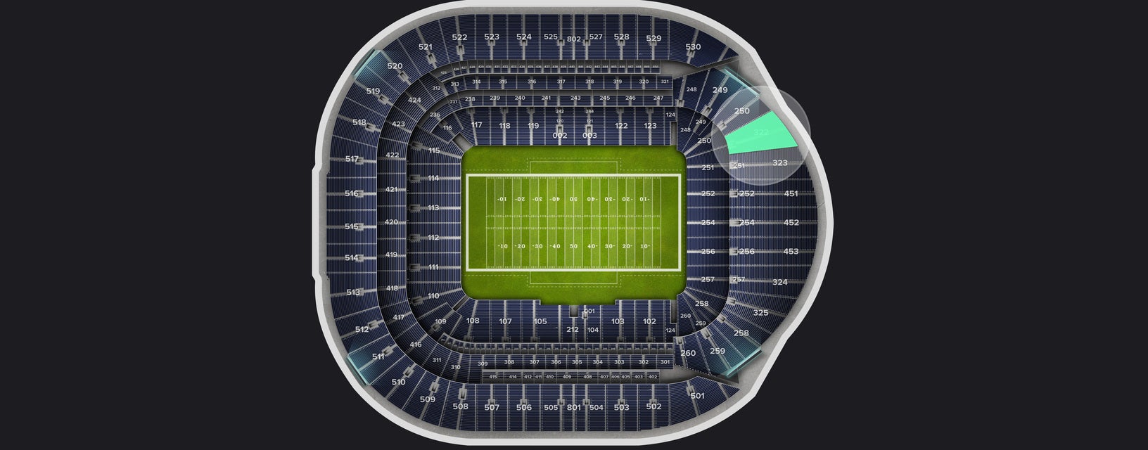 Seat view from Level 3