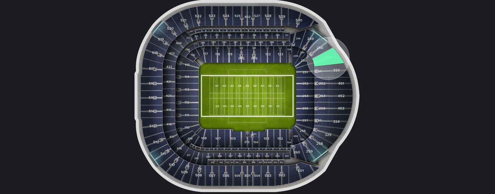 Seat view from Level 3
