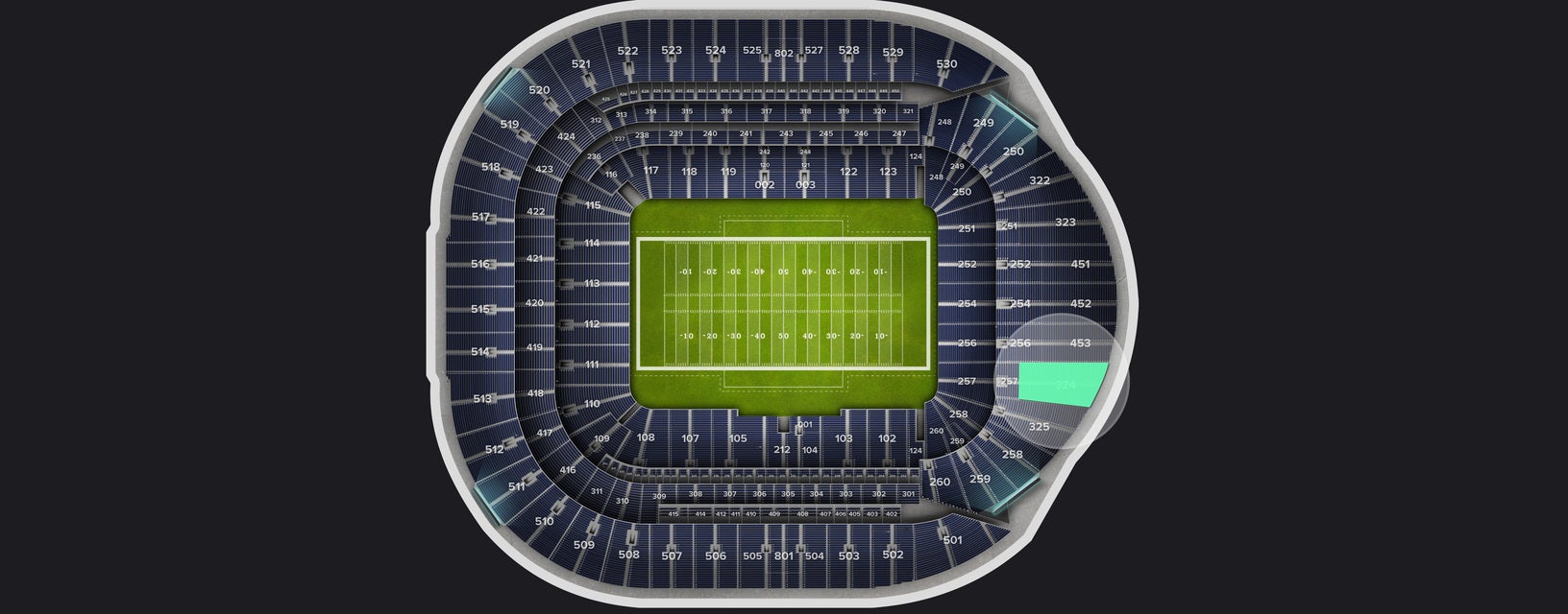 Seat view from Level 3