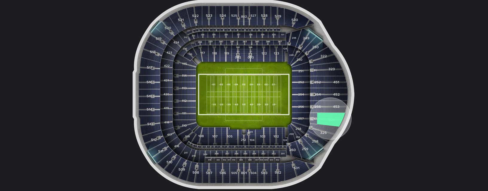 Seat view from Level 3