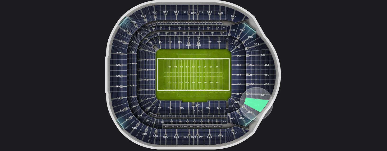 Seat view from Level 3