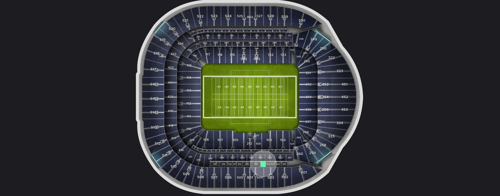 Seat view from Level 4