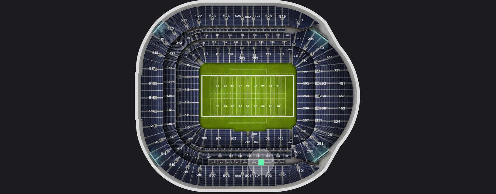 Seat view from Level 4
